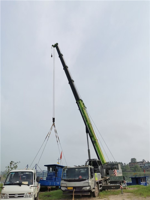 申扎县桥梁建设吊装案例